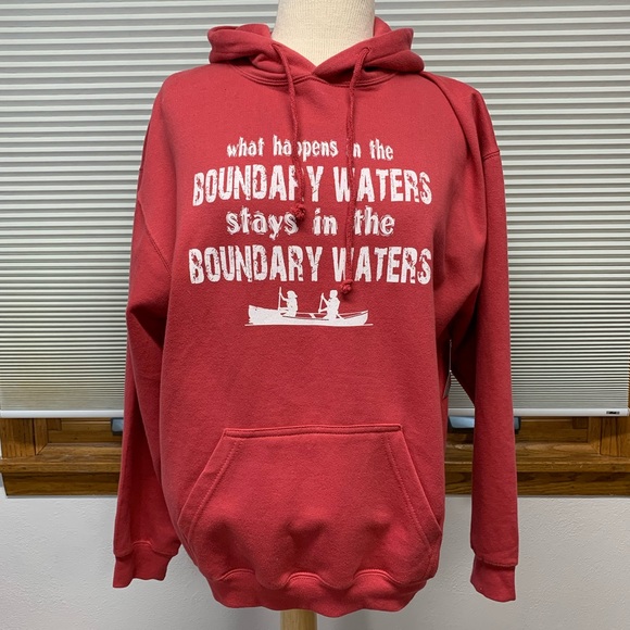 U.S. Vintage Tops - NWT U.S. Vintage red Boundary Waters hoodie